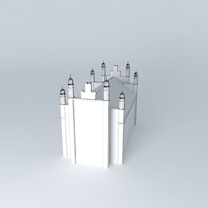 The Dunaszerdahely i Synagogue Free 3D model_4