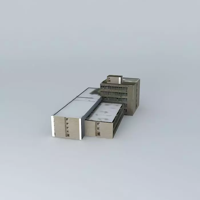Perfect house office building Free 3D model