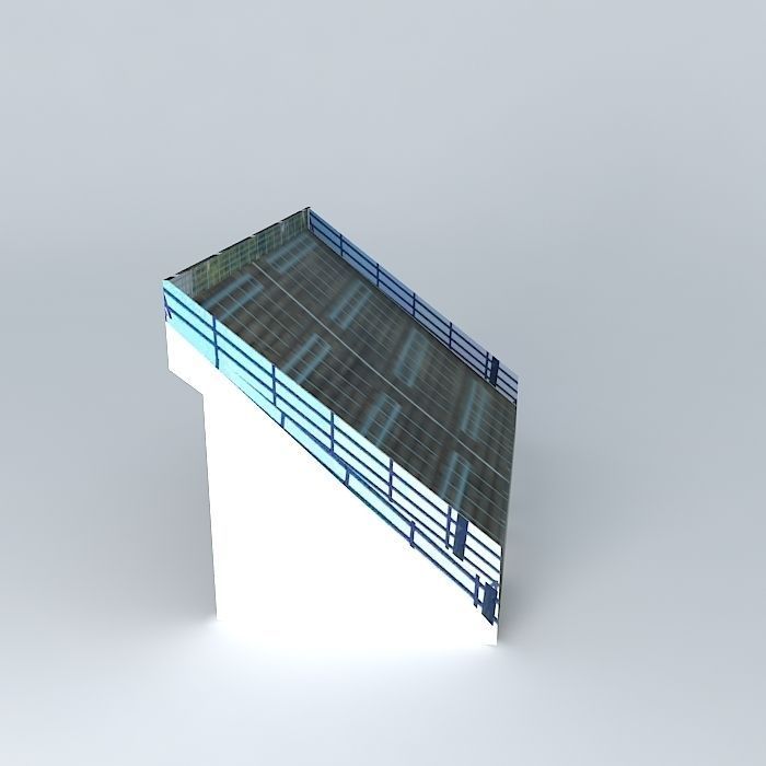 A stadion C4 es lelátója Free 3D model_1