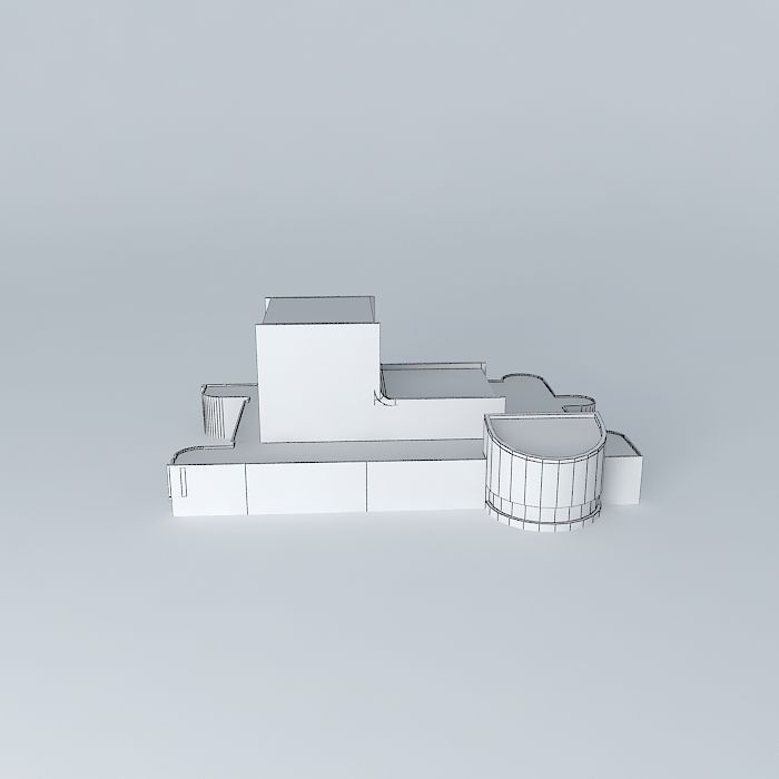 Jókai Theatre in Komárom Free 3D model_4