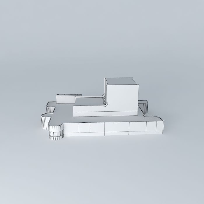 Jókai Theatre in Komárom Free 3D model_3