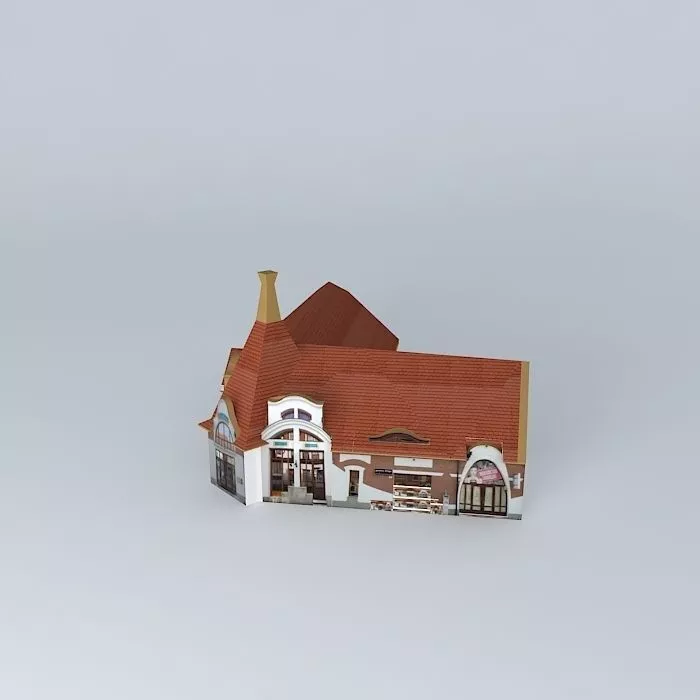 Fontána Fontána Restaurant welcomes restoration Free 3D model