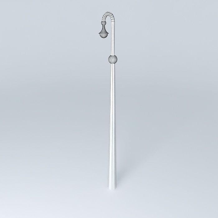 Welded construction public space lighting columns Free 3D model_3