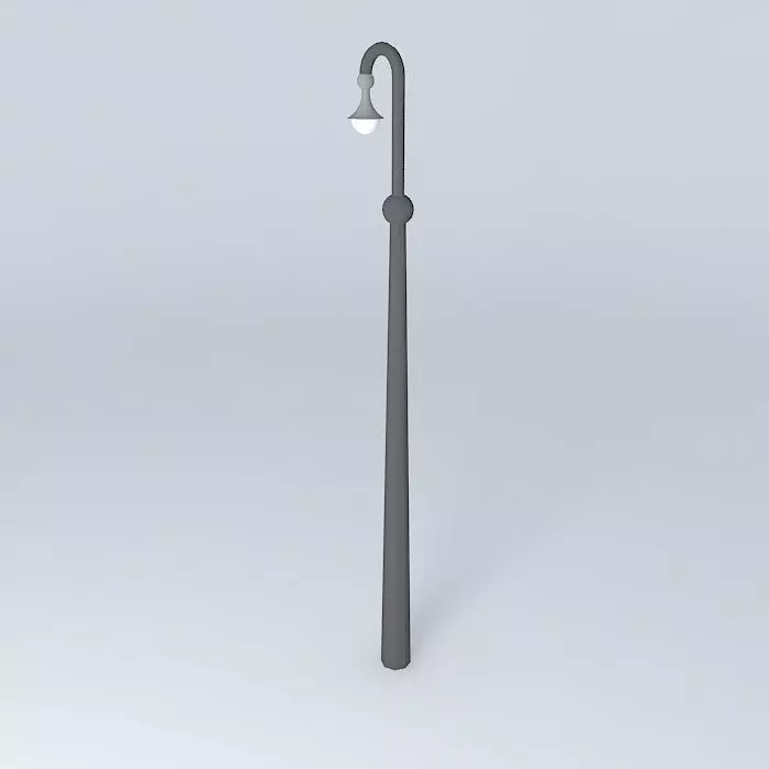 Welded construction public space lighting columns Free 3D model_0