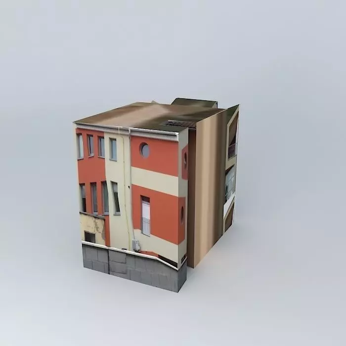 Steel framed office building Free 3D model