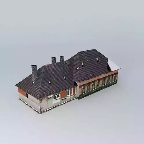 The i Tonkháza school building was kéttantermes Free 3D model