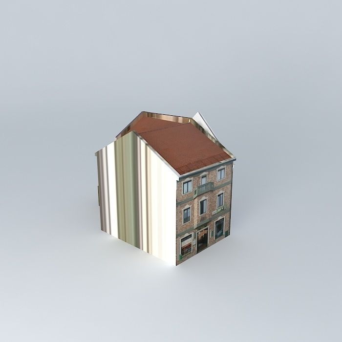 Cantripub building Free 3D model_2