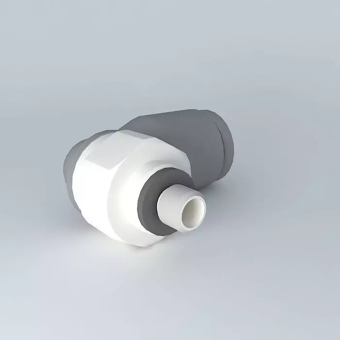 Round male angled stitching diameter 4 M3x0 5 Free 3D model