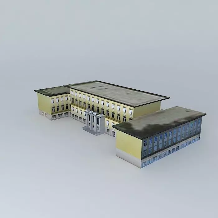 Hungarian language teaching Vámbéry Armin High School Free 3D model