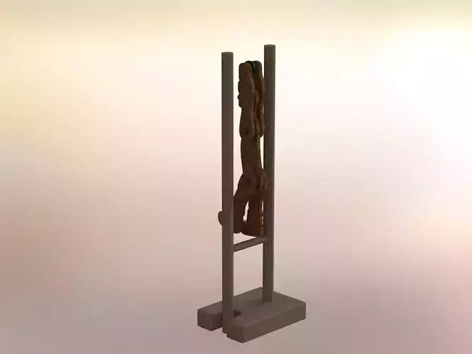  Wooden gymnast
