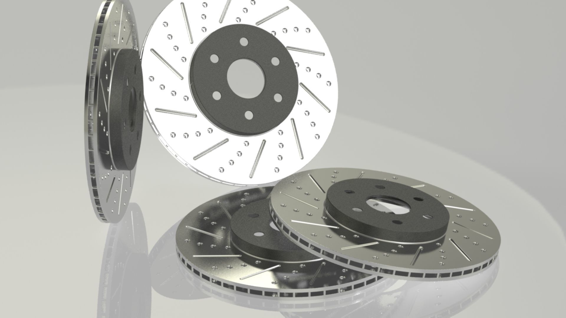 Brake disc 3D model_4