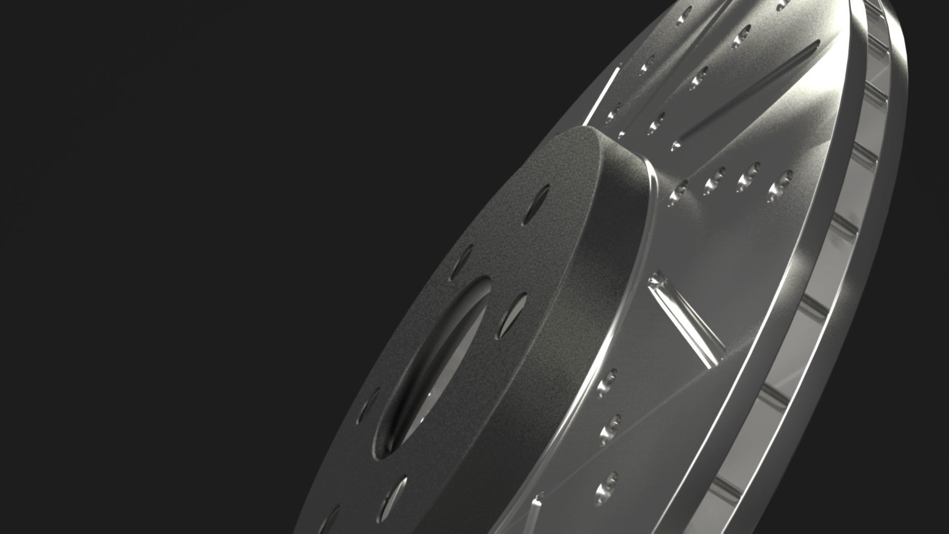 Brake disc 3D model_5