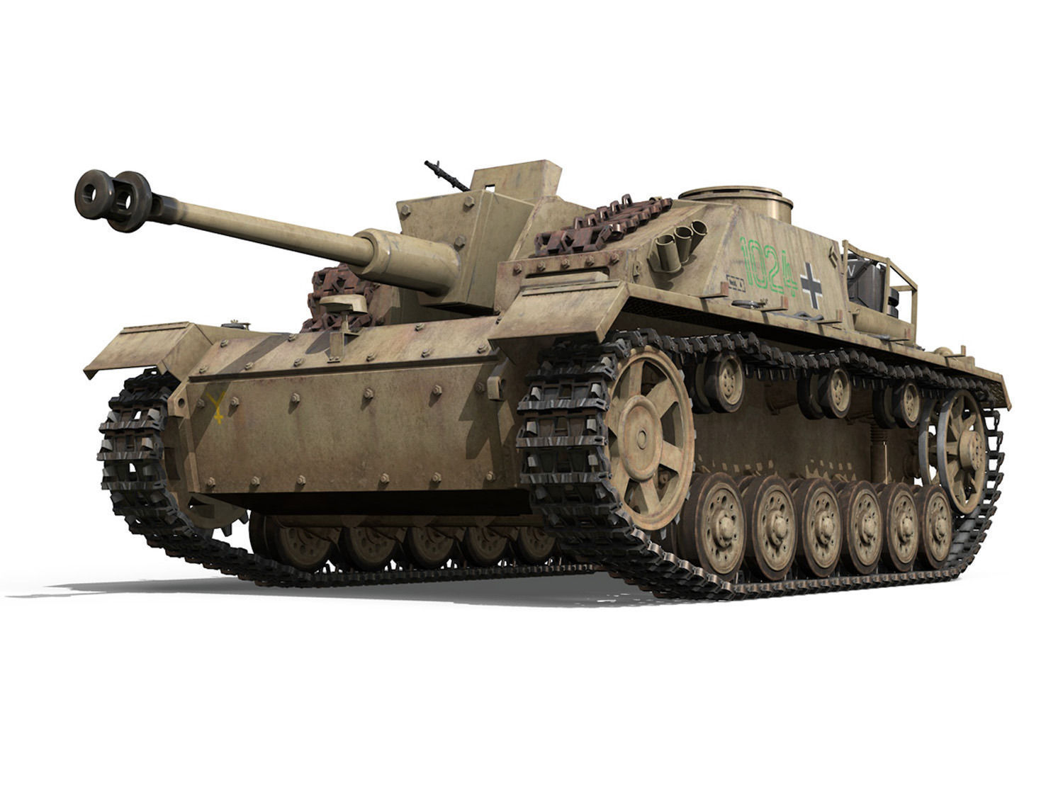 StuG III - Ausf G - 1024 - Early Production 3D model_2