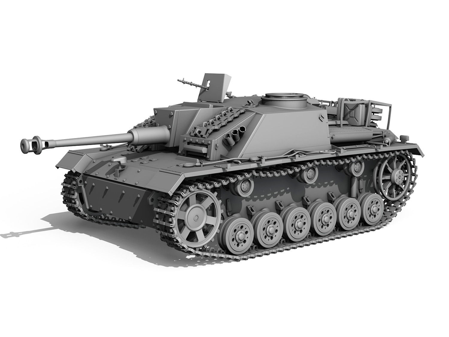 StuG III - Ausf G - 1024 - Early Production 3D model_11