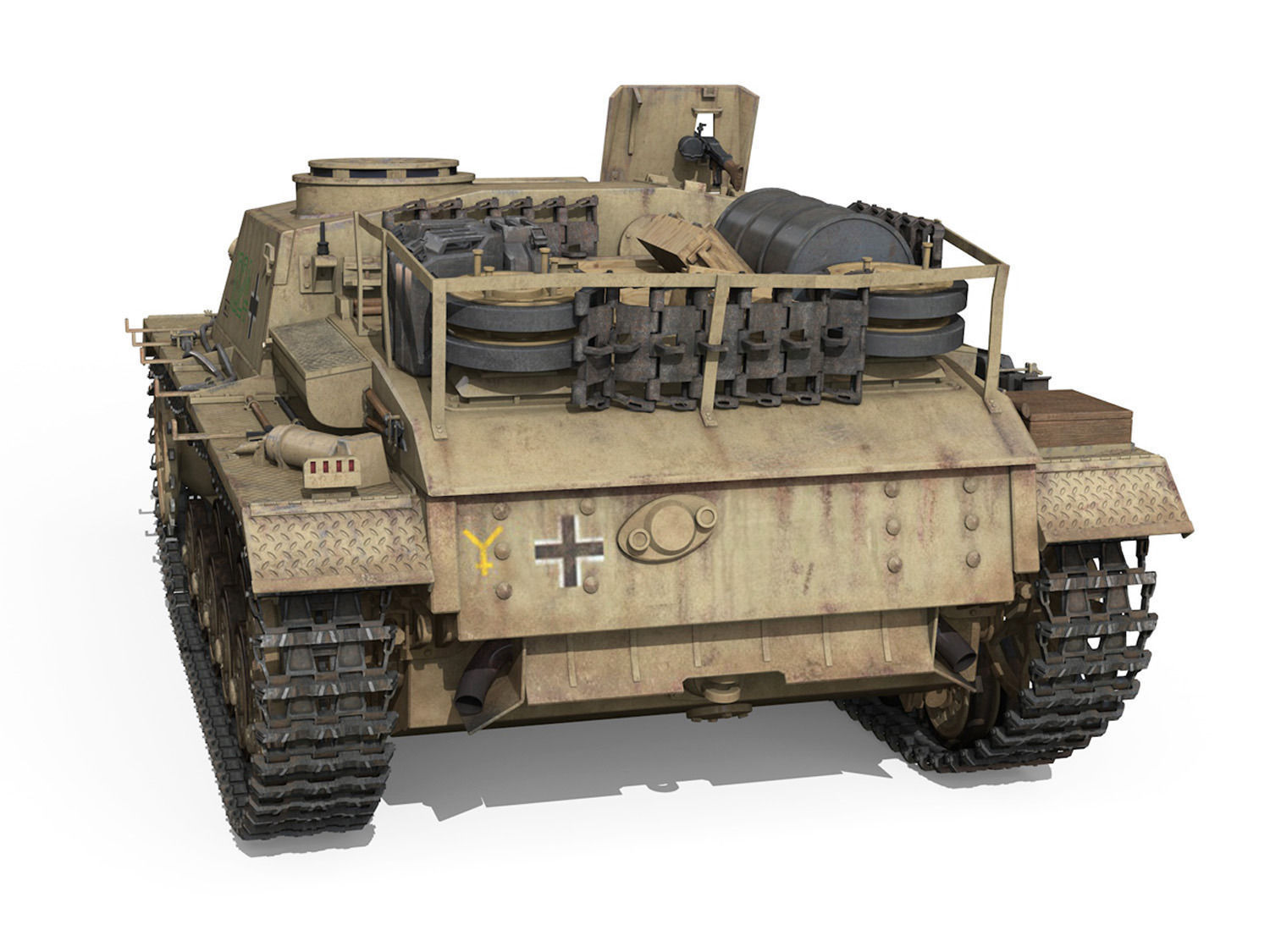 StuG III - Ausf G - 1024 - Early Production 3D model_4