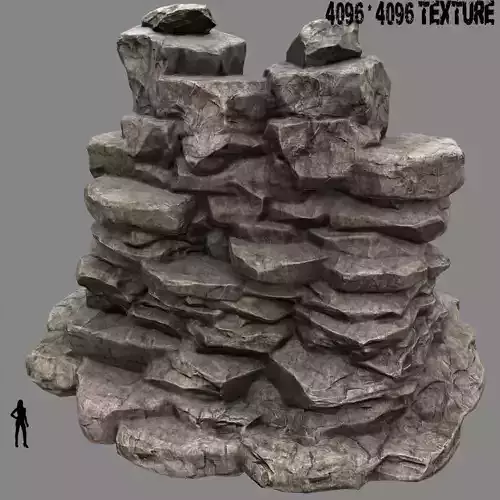 mountain rock pile