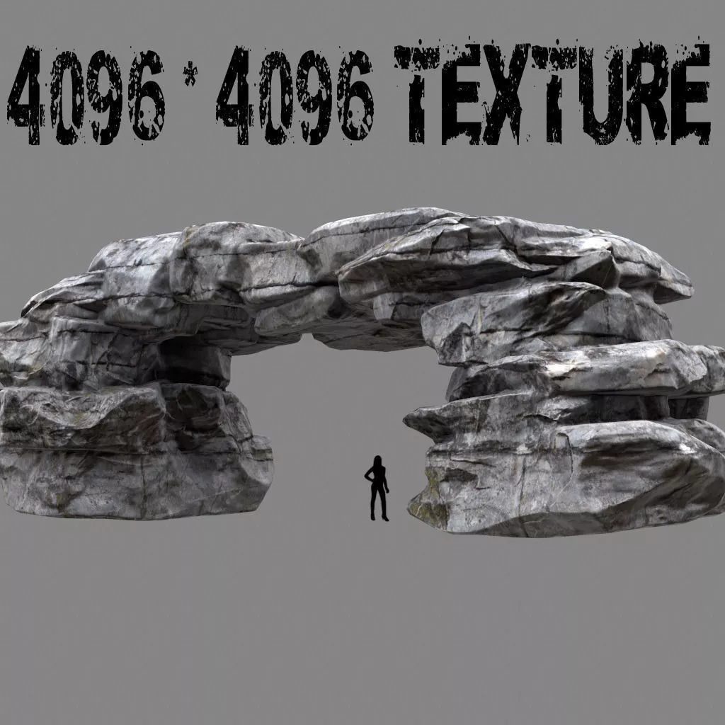 mountain rock arch 3D model | CGTrader