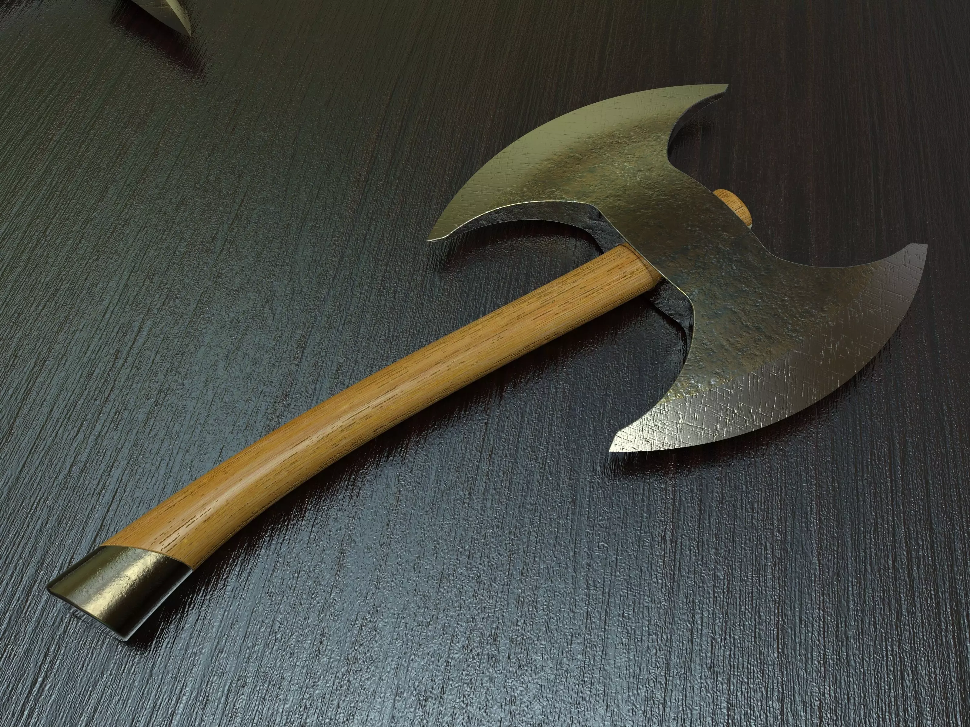 Battle axe 3 3D model_0