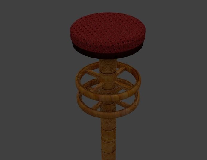 Simple Stool Free 3D model