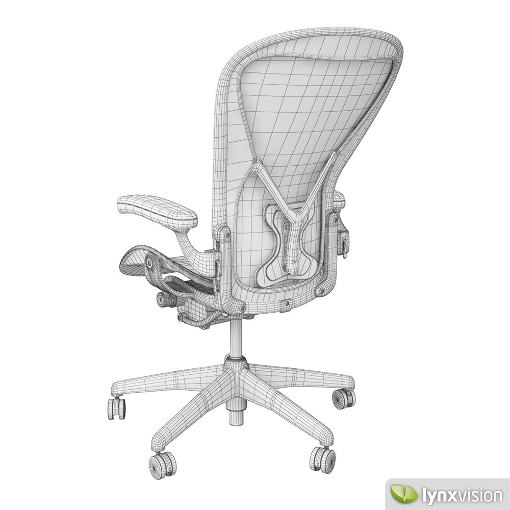 Aeron Chair by Herman Miller 3D Model MAX OBJ FBX