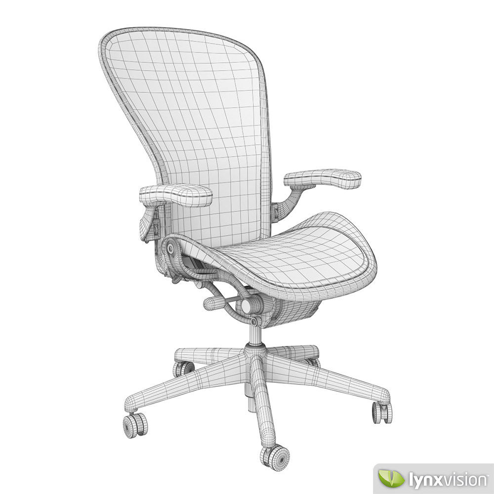 Aeron Chair by Herman Miller 3D Model MAX OBJ FBX
