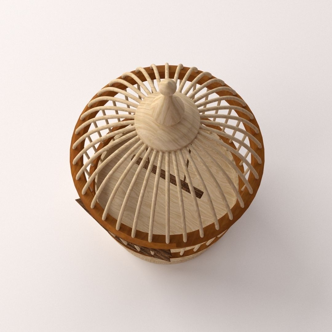 Bird Cage 3D model_1