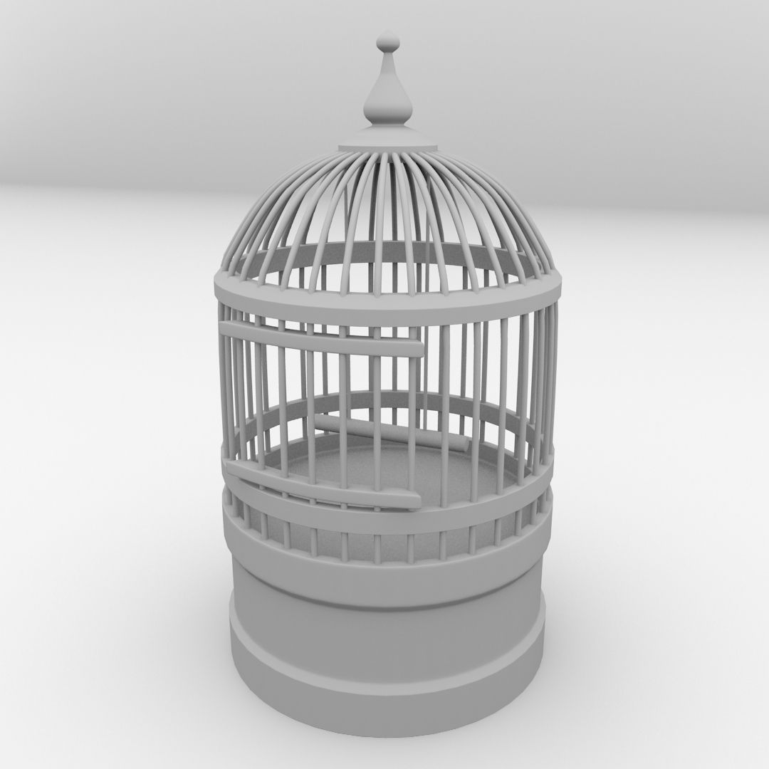 Bird Cage 3D model_3