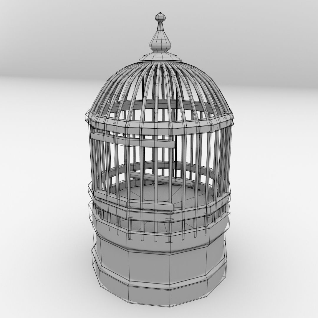 Bird Cage 3D model_4