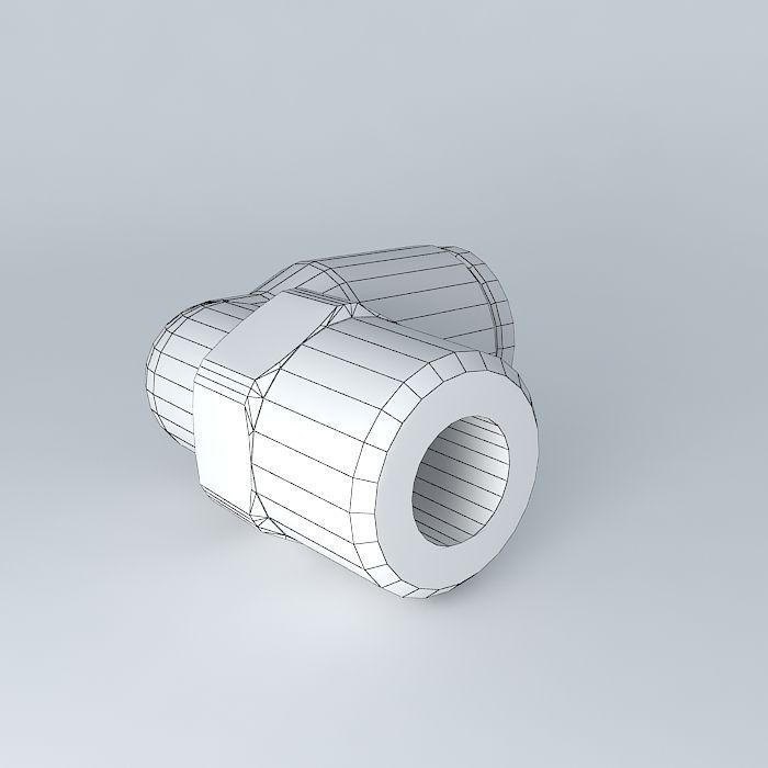Quilting conical male bracket diameter 6  R1  8 Free 3D model_3