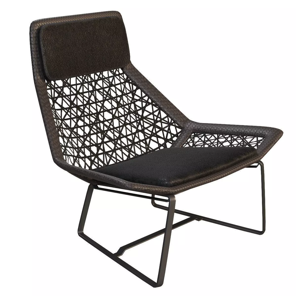 Outdoor wicker chair maia of Kettal 3D model