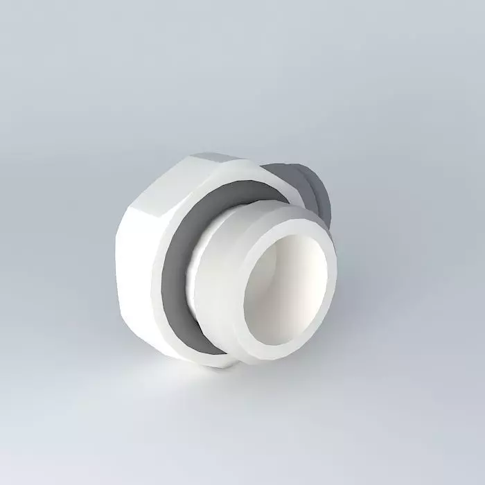 Round male angled stitching diameter 4 G1 8 Free 3D model