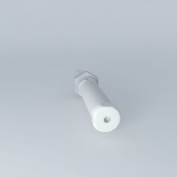 ISO 6432 cylinder diameter 16 mm flat back. Free 3D model_2
