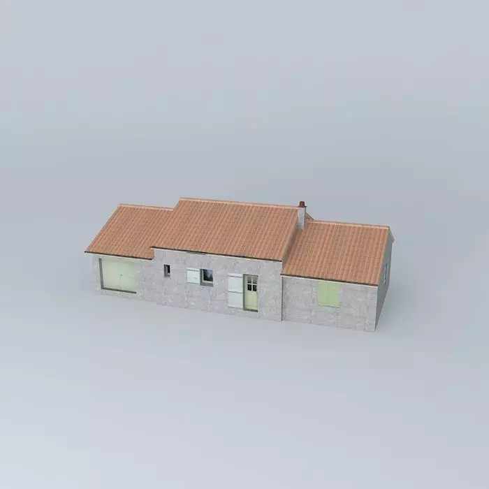 A house Free 3D model_0