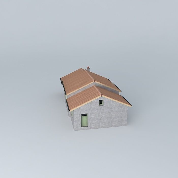A house Free 3D model_1