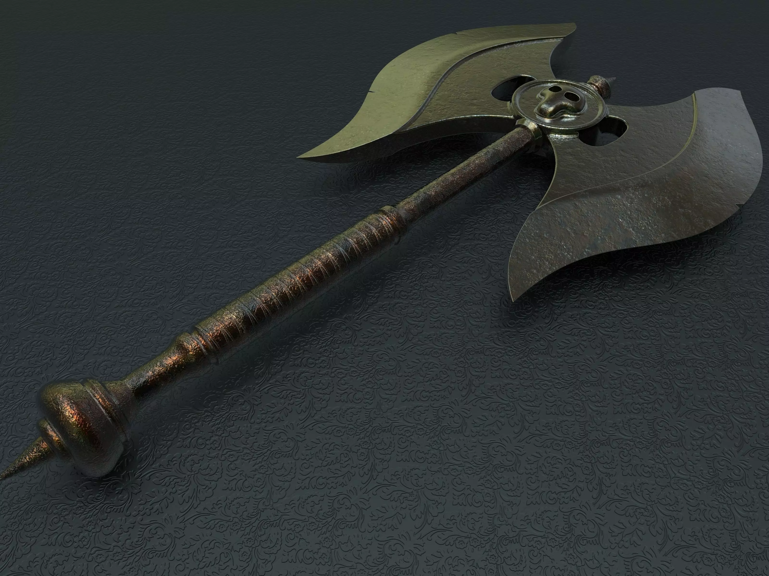 Battle axe 1  3D model_0