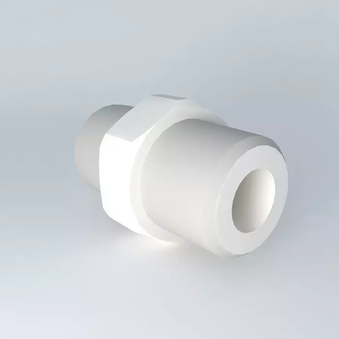 Conical nipple R1  8  R1  8 Free 3D model_0