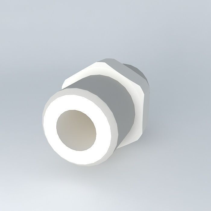 Conical nipple R1  8  R1  8 Free 3D model_1