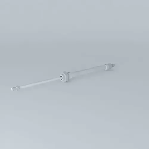 ISO 6432 cylinder diameter 12 mm through rod.