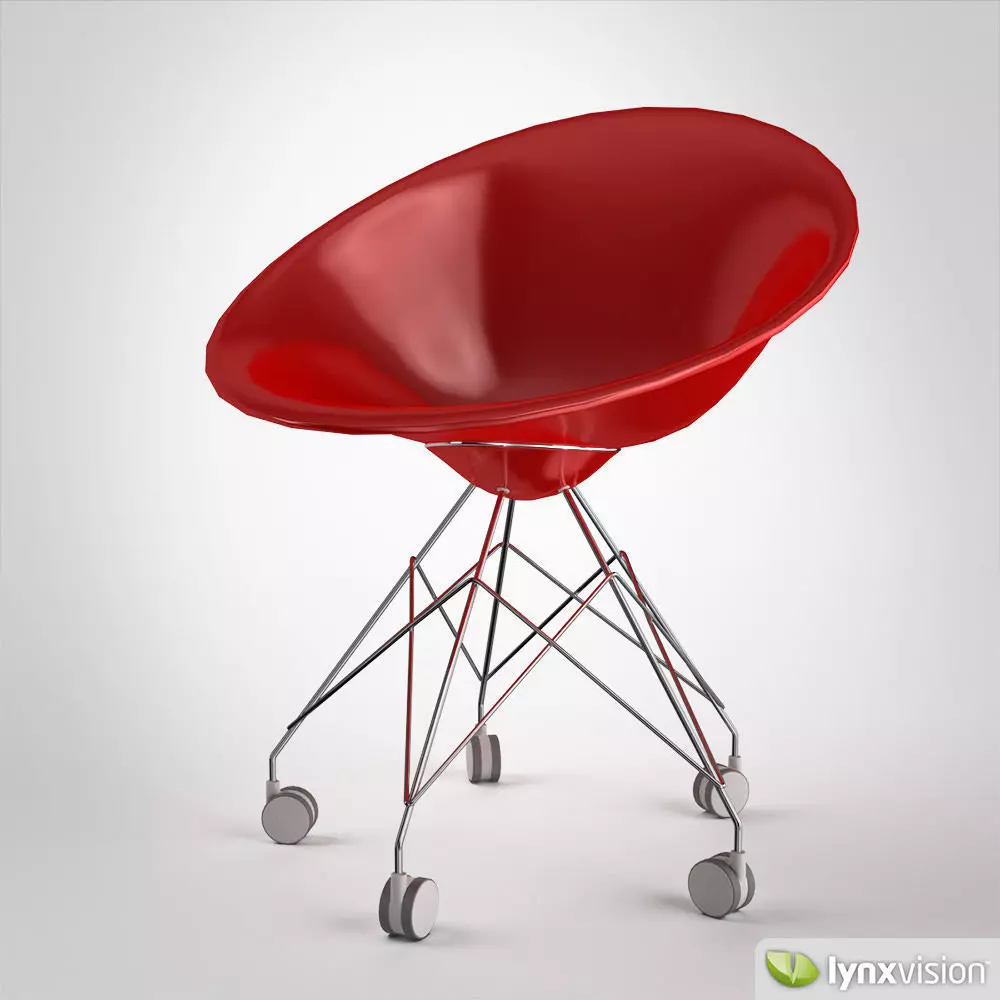 Ero S Chair on Castors 3D model