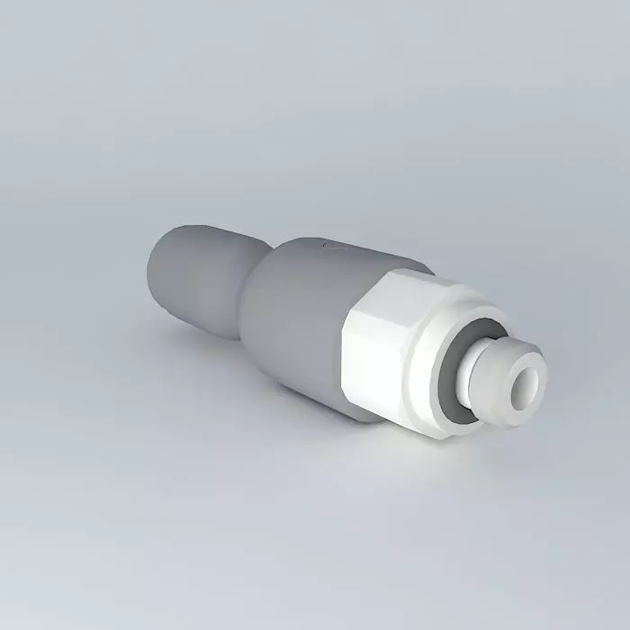 Check connection, exhaust diameter cylindrical male M5x0 8 4 Free 3D model