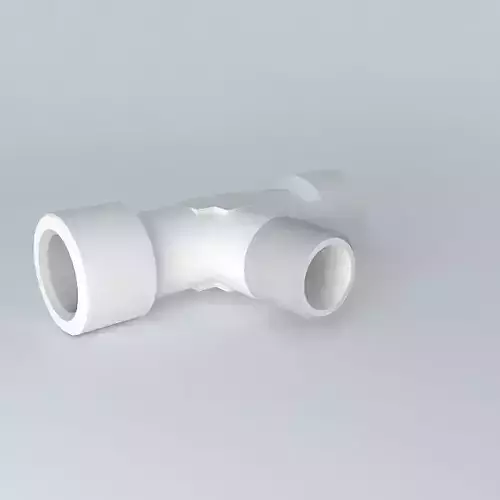 Round Female tee G1  8 conical male R1  8 center