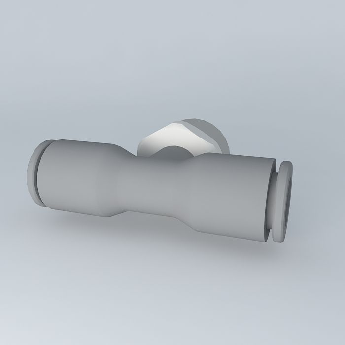 Tapered male stitching Tee diameter center 8  R3  8 Free 3D model_1