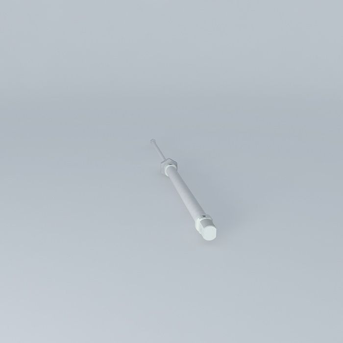 ISO 6432 cylinder diameter 12 mm. Free 3D model_2