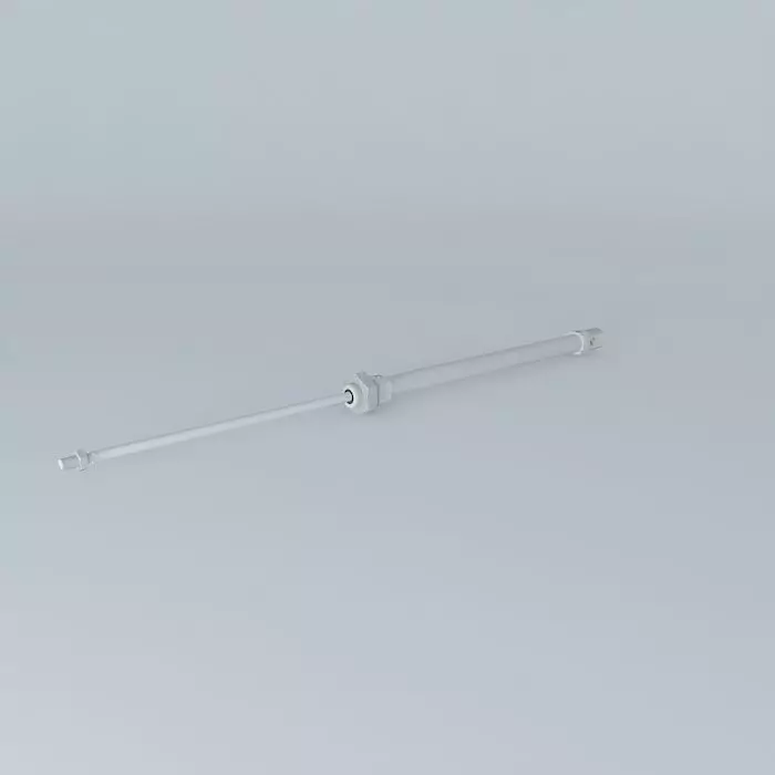 ISO 6432 cylinder diameter 12 mm. Free 3D model_0