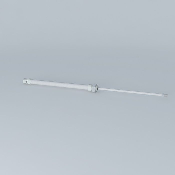 ISO 6432 cylinder diameter 12 mm. Free 3D model_1