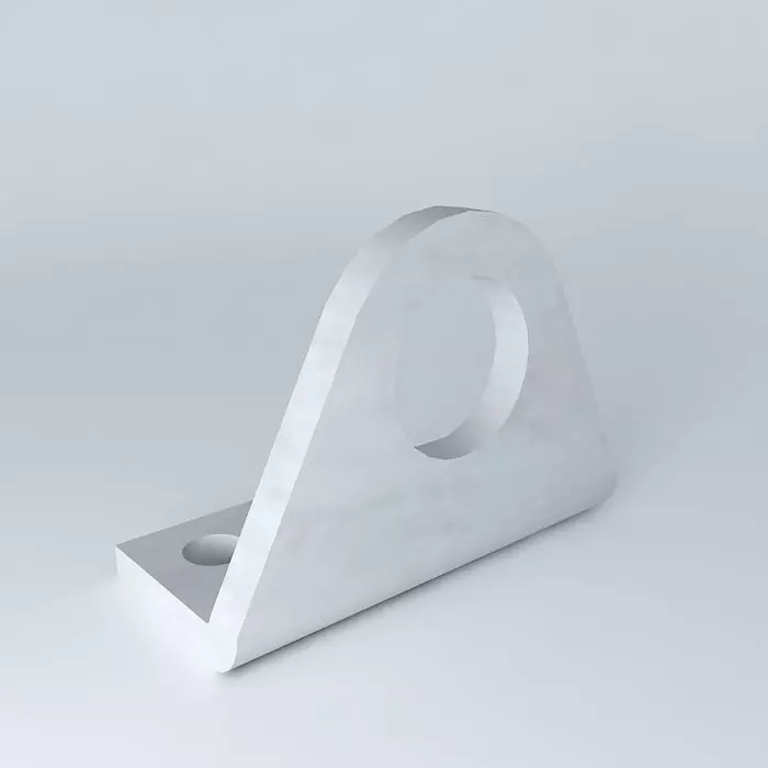 Mounting bracket cylinder ISO 6432 diameter 8 and 10 mm Free 3D model
