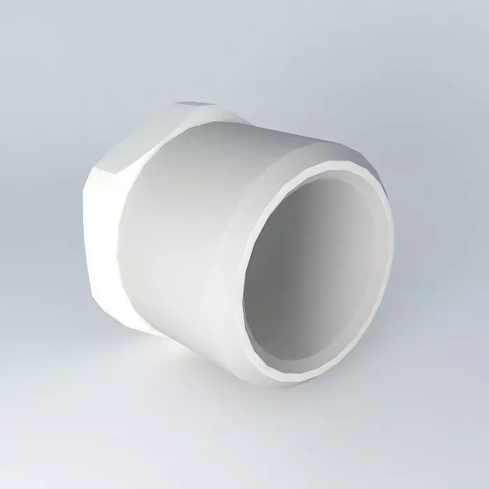 Reduction tapered male R1 2 G3 8 Free 3D model_0