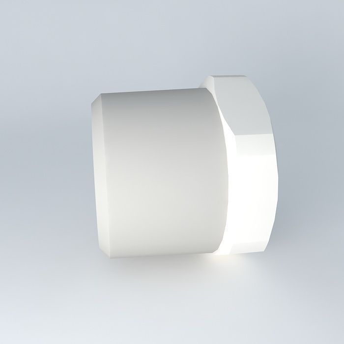 Reduction tapered male R1 2 G3 8 Free 3D model_2