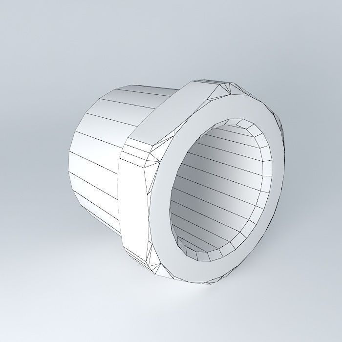 Reduction tapered male R1 2 G3 8 Free 3D model_4