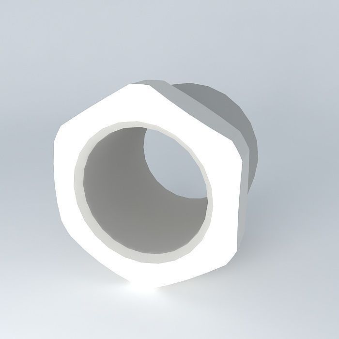 Reduction tapered male R1 2 G3 8 Free 3D model_1